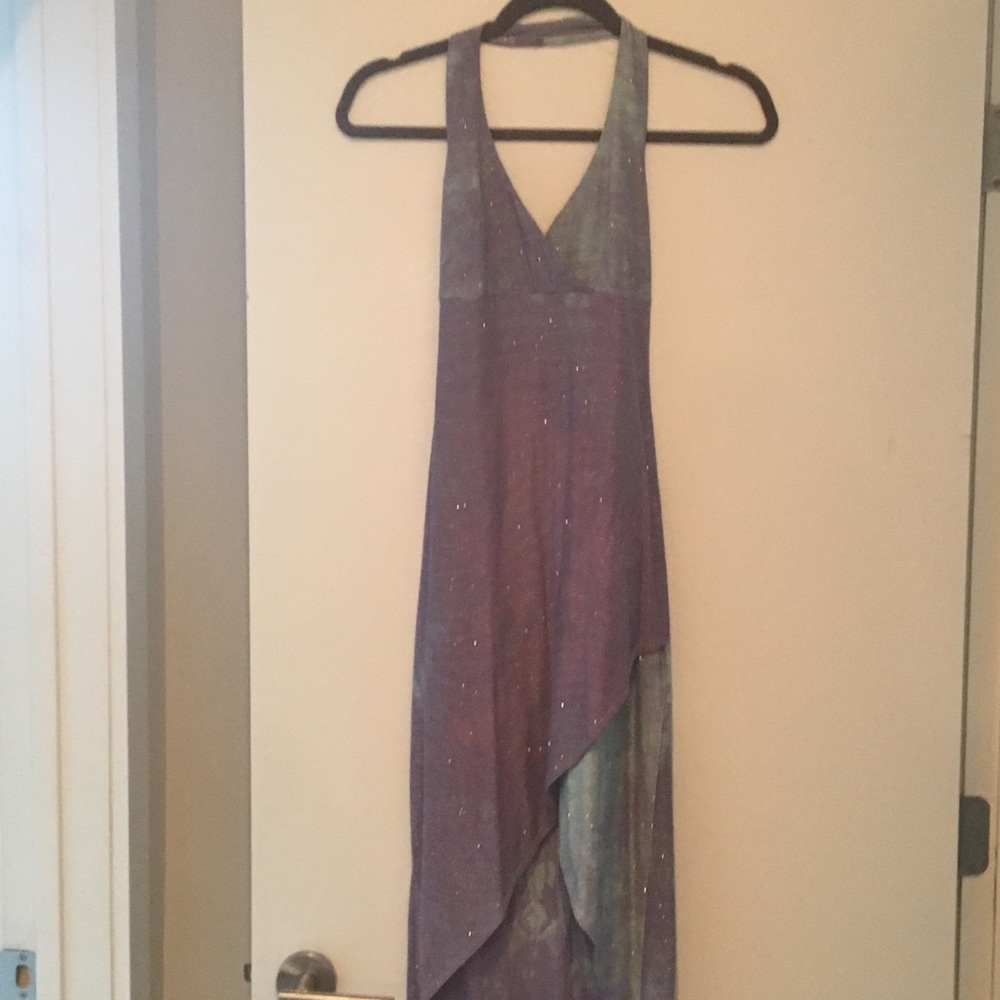High low halter dress